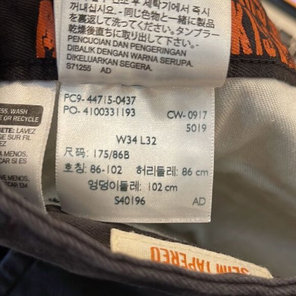 Dockers Pants Denim Slim Straight Leg Dark Wash Mid Rise Cotton - Picture 10 of 10